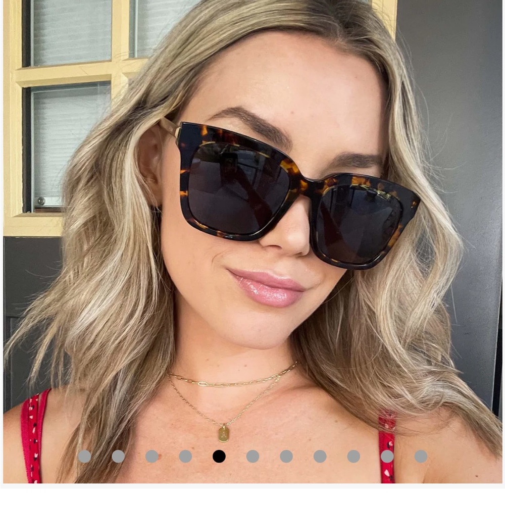 Bella tortoise grey polarized sunglasses NWT